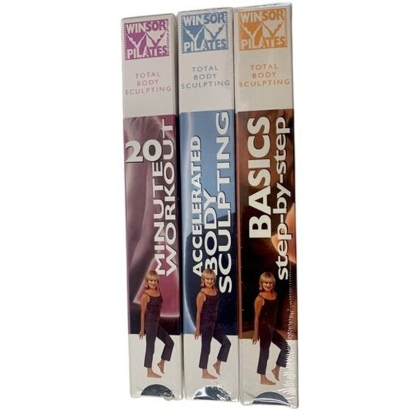 Winsor Pilates VHS Sealed Lot Of 3: Basics 20 Min Workout & Body Sculpting - Picture 3 of 4